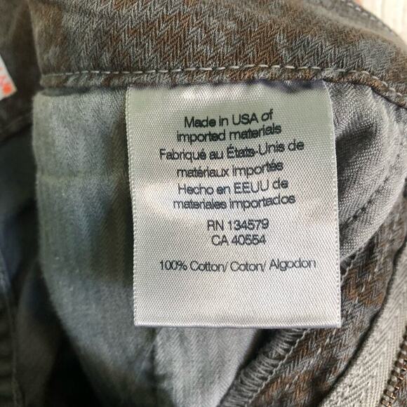 Sundry Python Joggers in Smoke Cotton Pants Ankle Zip Gray & Brown Size 27" - Picture 7 of 10